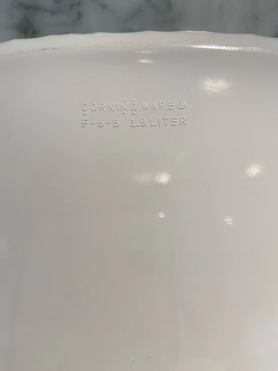 Corning French White Divided Ceramic Serving Dish - Picture 4 of 7